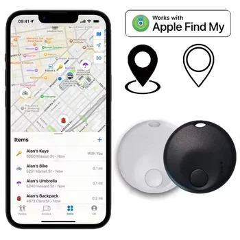 Mini dispositivo di localizzazione per Apple Trova la mia APP Chiave Air Tag Localizzatore di bambini Animali domestici GPS per auto Localizzatore smarrimento Smart Bluetooth Tracker Sistema IOS