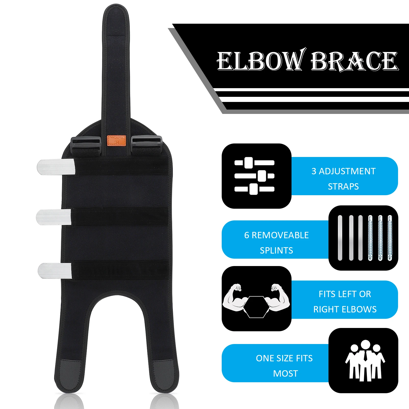 Hand Elbow Support Strap Fixed Joint Arthritis Fracture Stabilizer Braces Strap