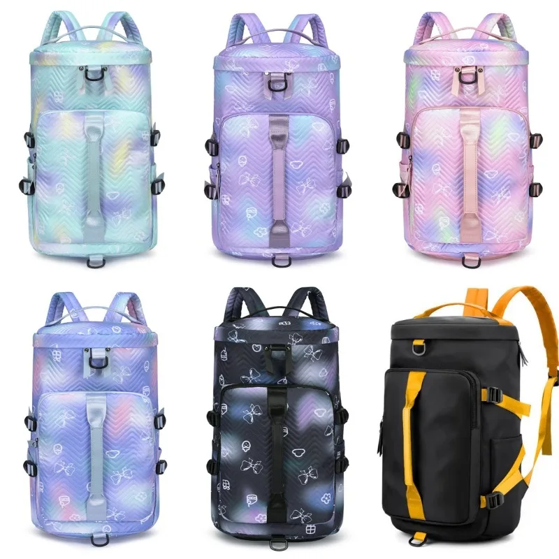 

Dry and Wet Separation Waterproof Sports Fitness Bag Large Capacity Travel Backpack Individual Shoe Storage Women's Yoga Bag