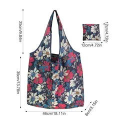 Sustainable Foldable Tote Bag with Stylish Print Design (B)