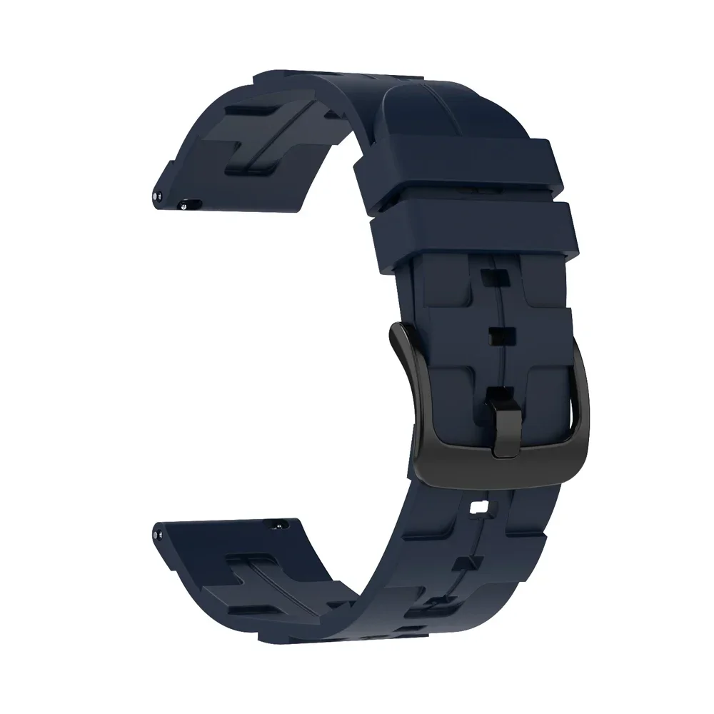 Silicone Sports Bracelet Watchband, 20mm/22mm Adjustable Strap
