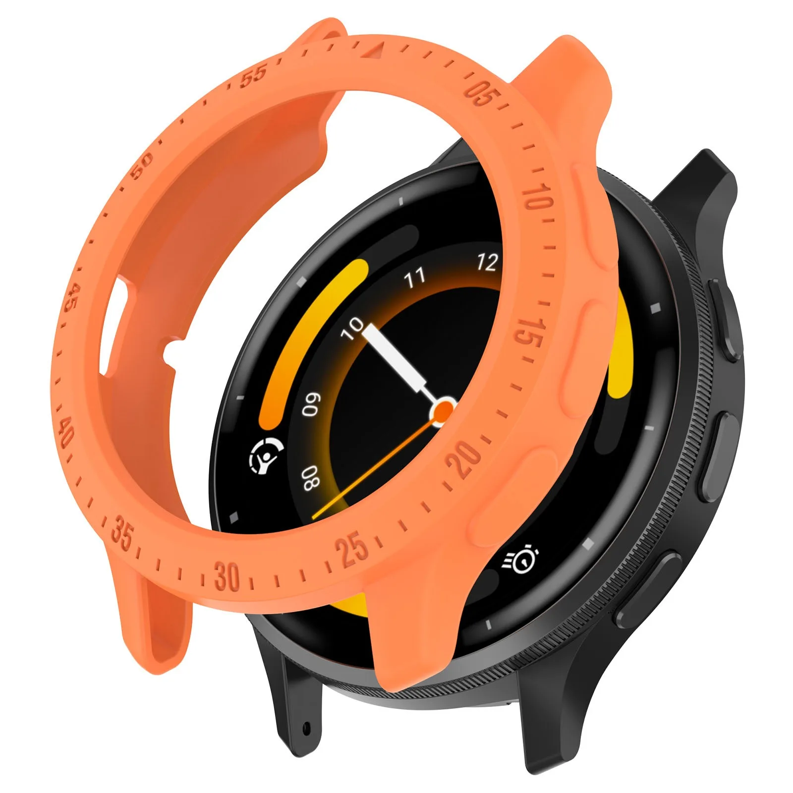 Soft TPU Anti-Fall Protective Smartwatch Case with Screen Protector