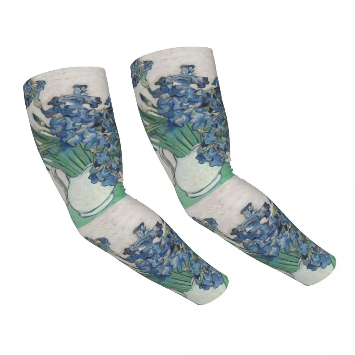 

Vincent Van Gogh Irises UV Protection Cooling Arm Sleeves Women Men Art Painting Sports Running Tattoo Cover Up