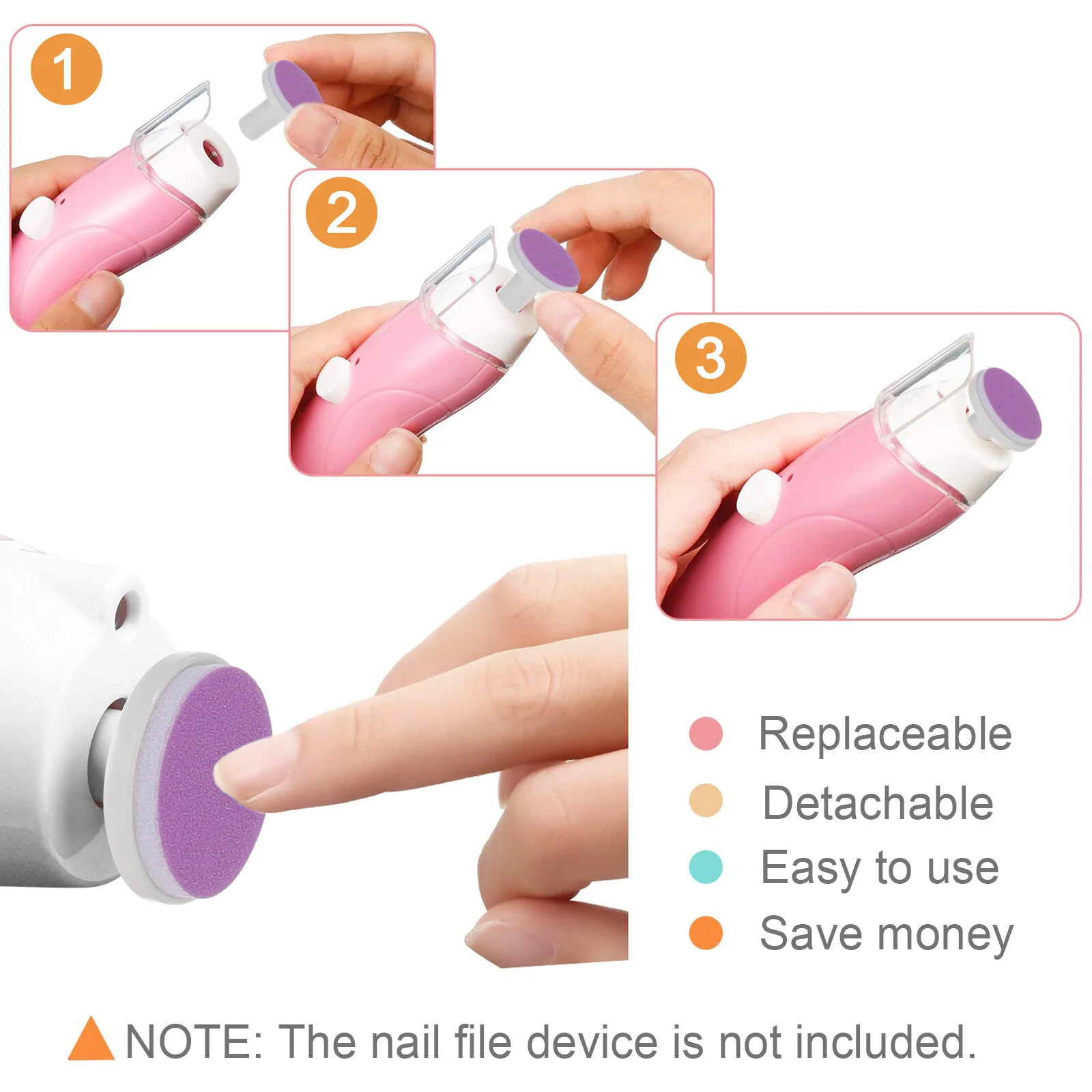 Nail Care Kit 24 Pcs Grinding Toddler Nail File Pad Baby Infant Grooming Newborn Manicure