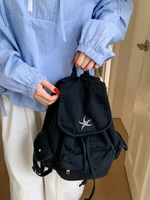 Casual Canvas Double oulder Bag Women's Travel Commuter Faion Multi-Functional Bapa Lightweight Student Bookbag