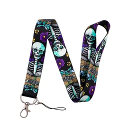 Skeleton Design Lanyard Card Holder and Badge Neck Strap (16)
