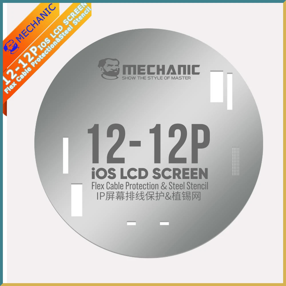 Tin Planting Net Mechanic Ios Lcd Screen Flex Steel Stencil Serie Ufo Per 11 Pro Max 12 Pro Max 13 Pro Max Protezione Del Cavo
