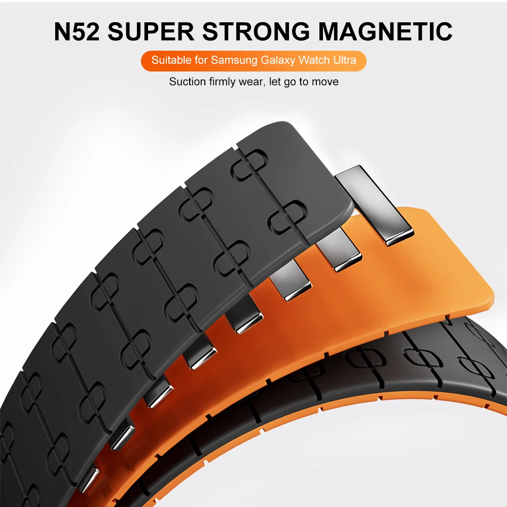 Sport Magnetic Silicone Strap - Soft Wristband Bracelet Accessory