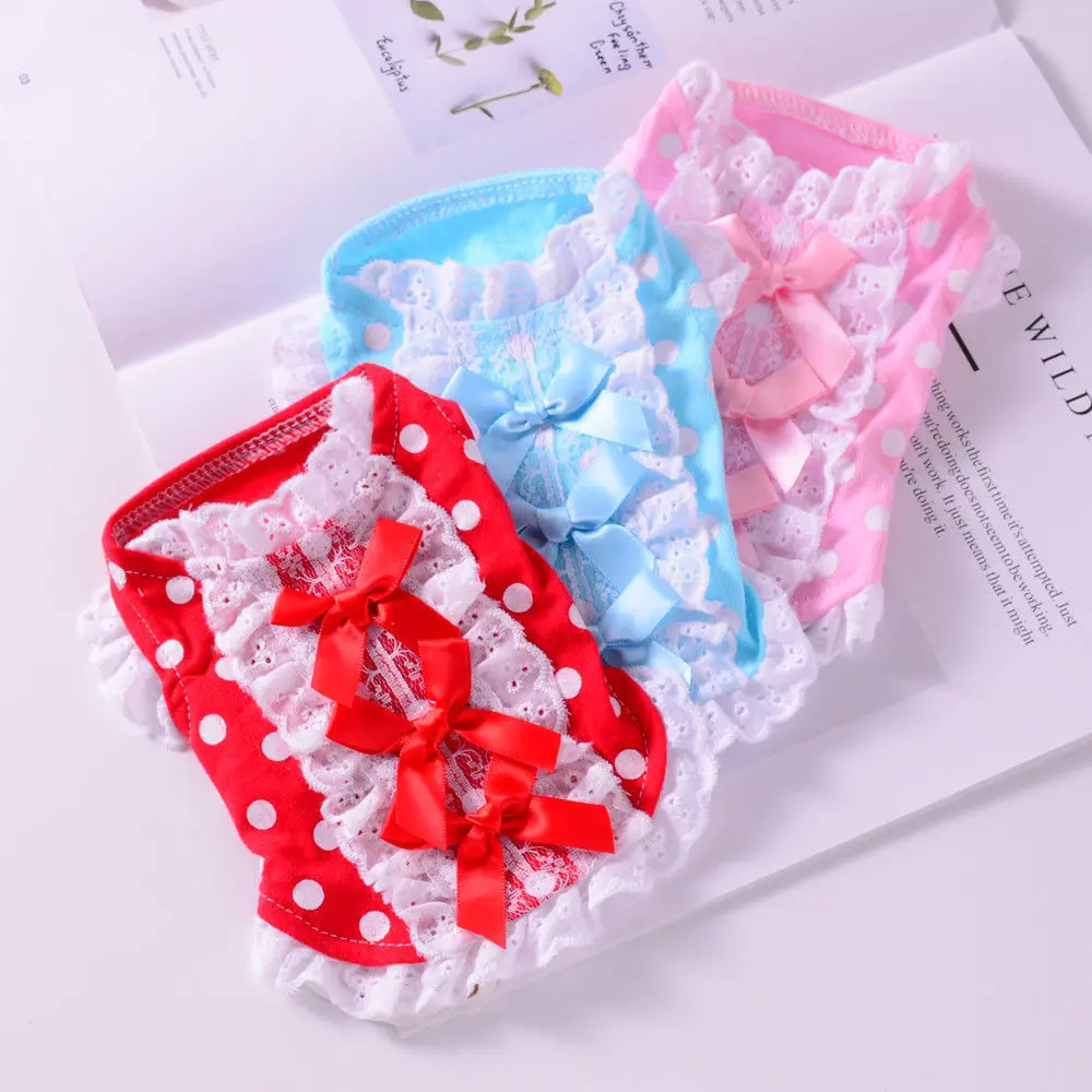 Girl Teacup Chihuahua Small Dog Clothes Skirt Puppy Dress Shirt Pet Pajamas Size XXSmall XXXS for Yorkie Cat Maltese