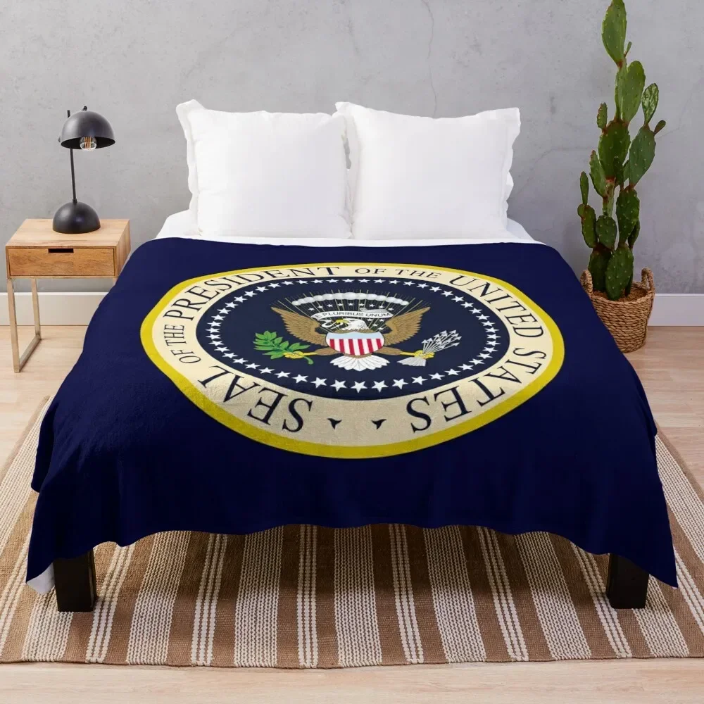 

SEAL OF THE PRESIDENT OF THE UNITED STATES US USA Throw Blanket Fluffy Softs Multi-Purpose Plaid on the sofa Blankets