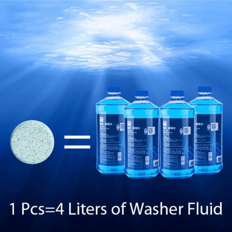 Car Windshield Cleaner Effervescent Tablets Solid Washer Agent Universal Automobile Glass Water Dust Soot Remover cleaning tool