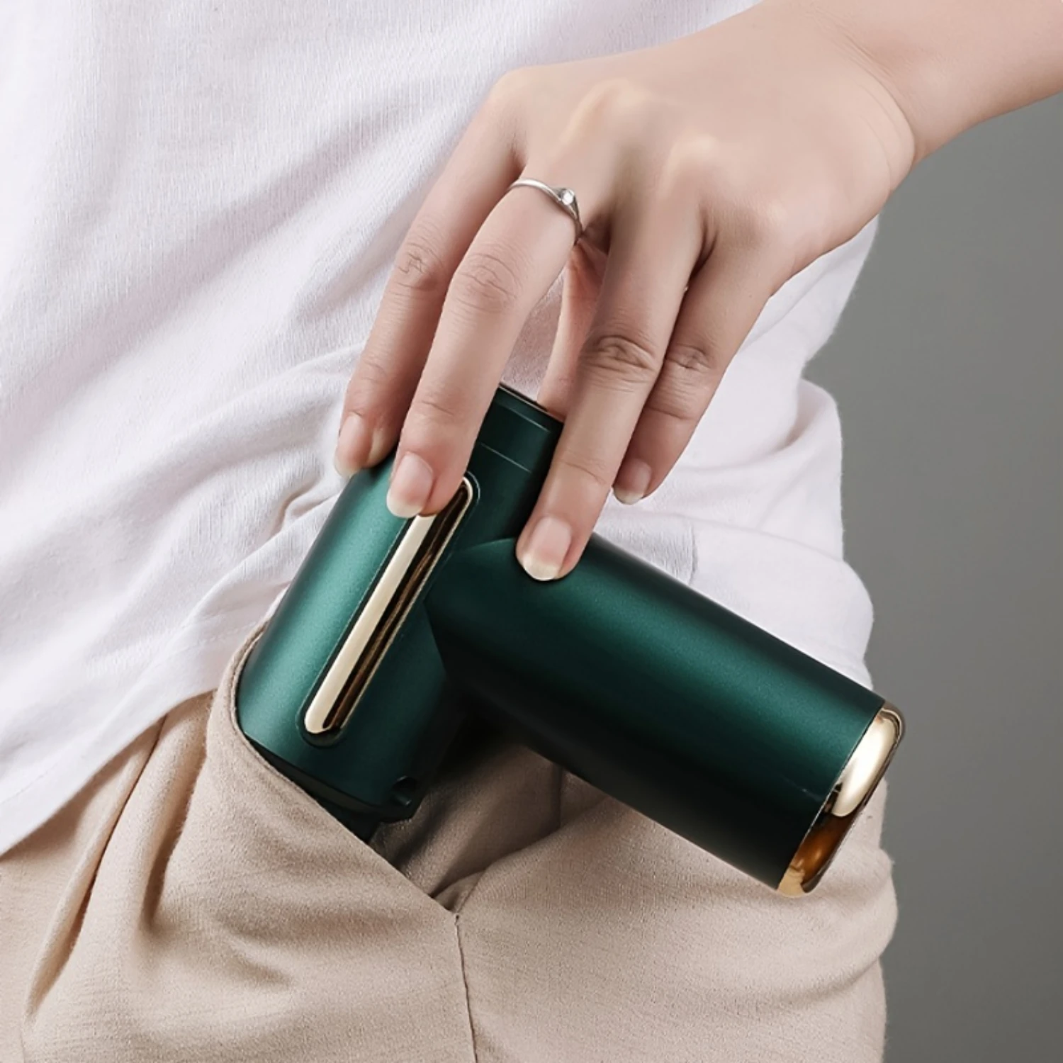 Massage Gun Fascia Deep Tissue USB Recharge 4 Heads Travel Home Handheld Electric Massagers For Body Mus