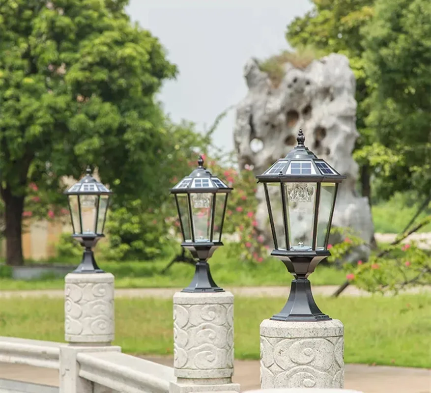 Decorative LED Street Light with Post - Outdoor Lighting