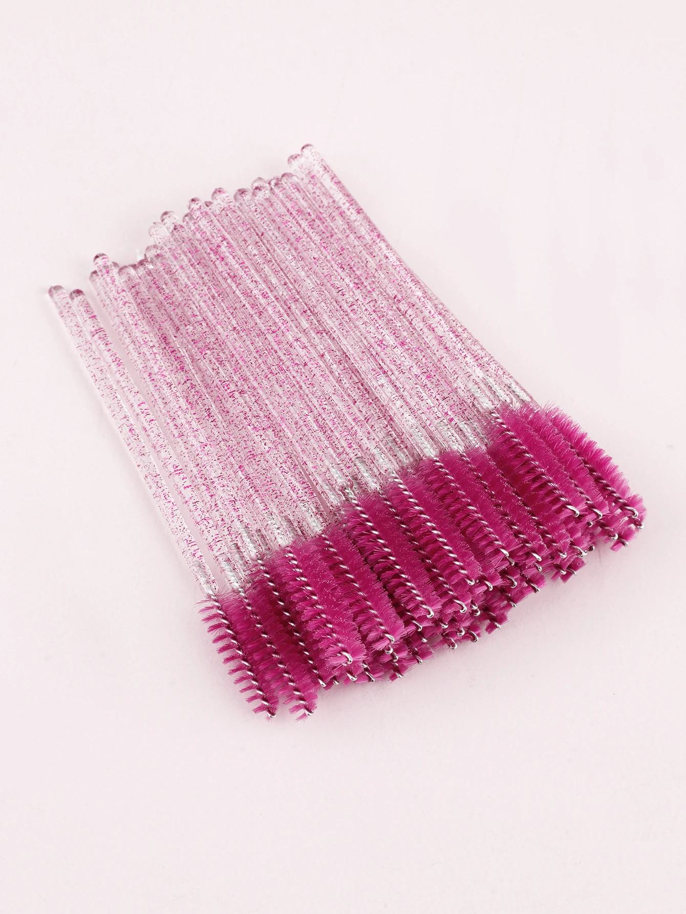 Disposable Crystal Eyebrow & Eyelash Brush Set - 50pcs Cosmetic Beauty Tools
