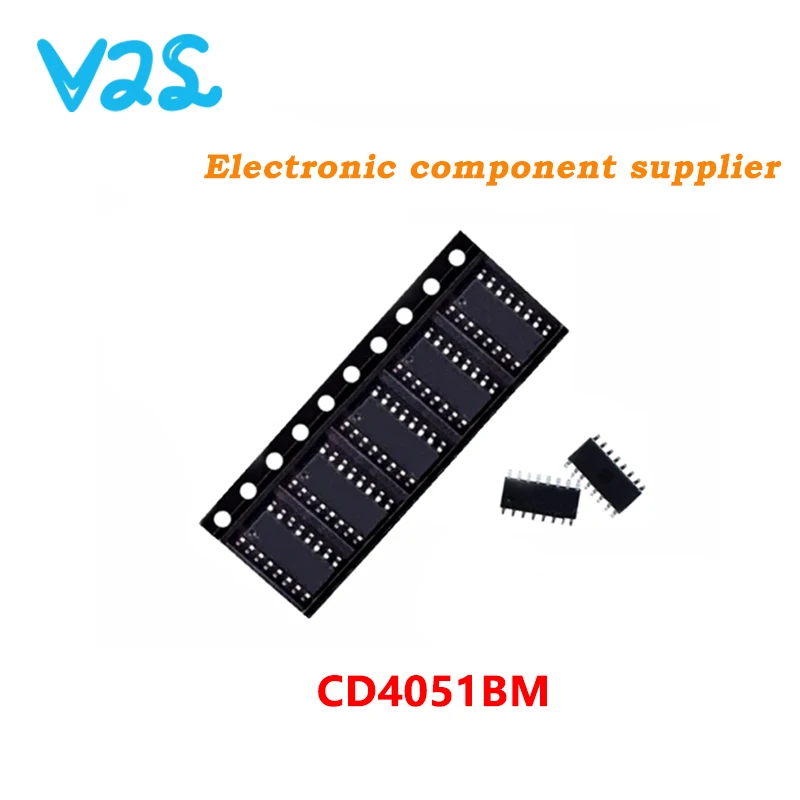 (10 шт.) 100% Новинка CD4051BM CD4051 HEF/HCF/CD4051 4051 SOP16 SMD SOP-16