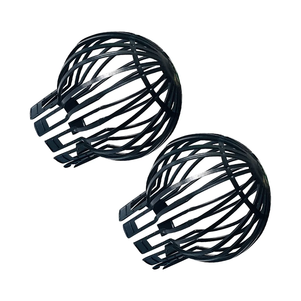 

2 Pcs Downspouts Eaves Filter Cover Mesh Strainer Leaf Guard Gutter Pp Funnel Protective