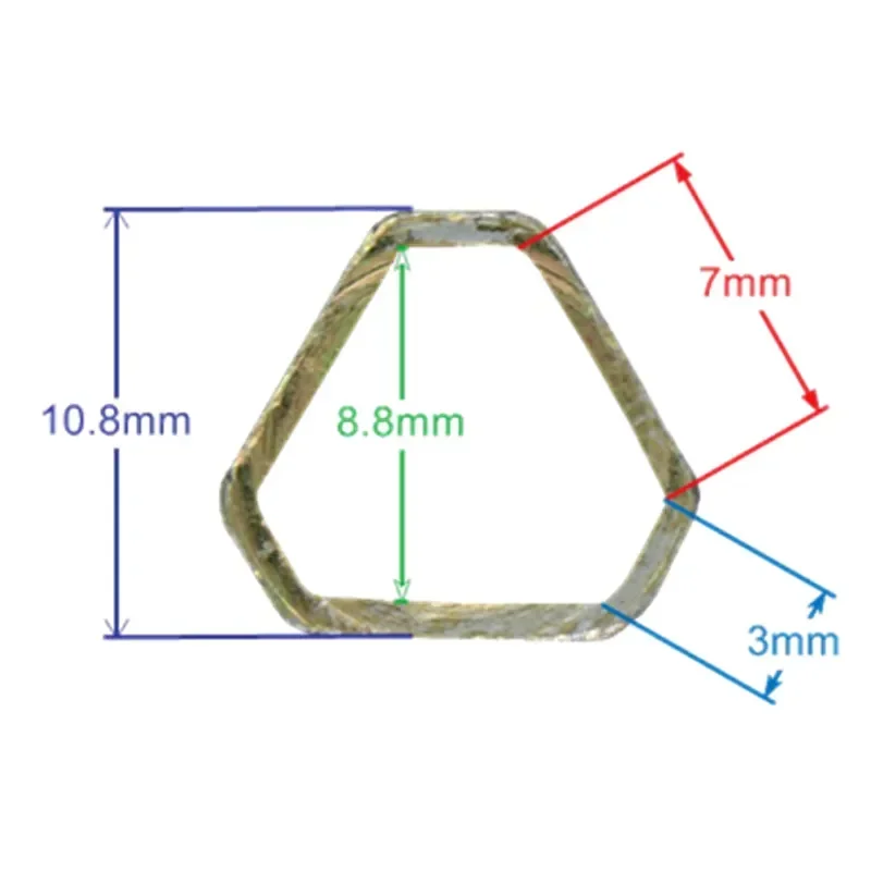 1pcs 100mm Extended type Elevator triangle key professional triangle train Elevator door