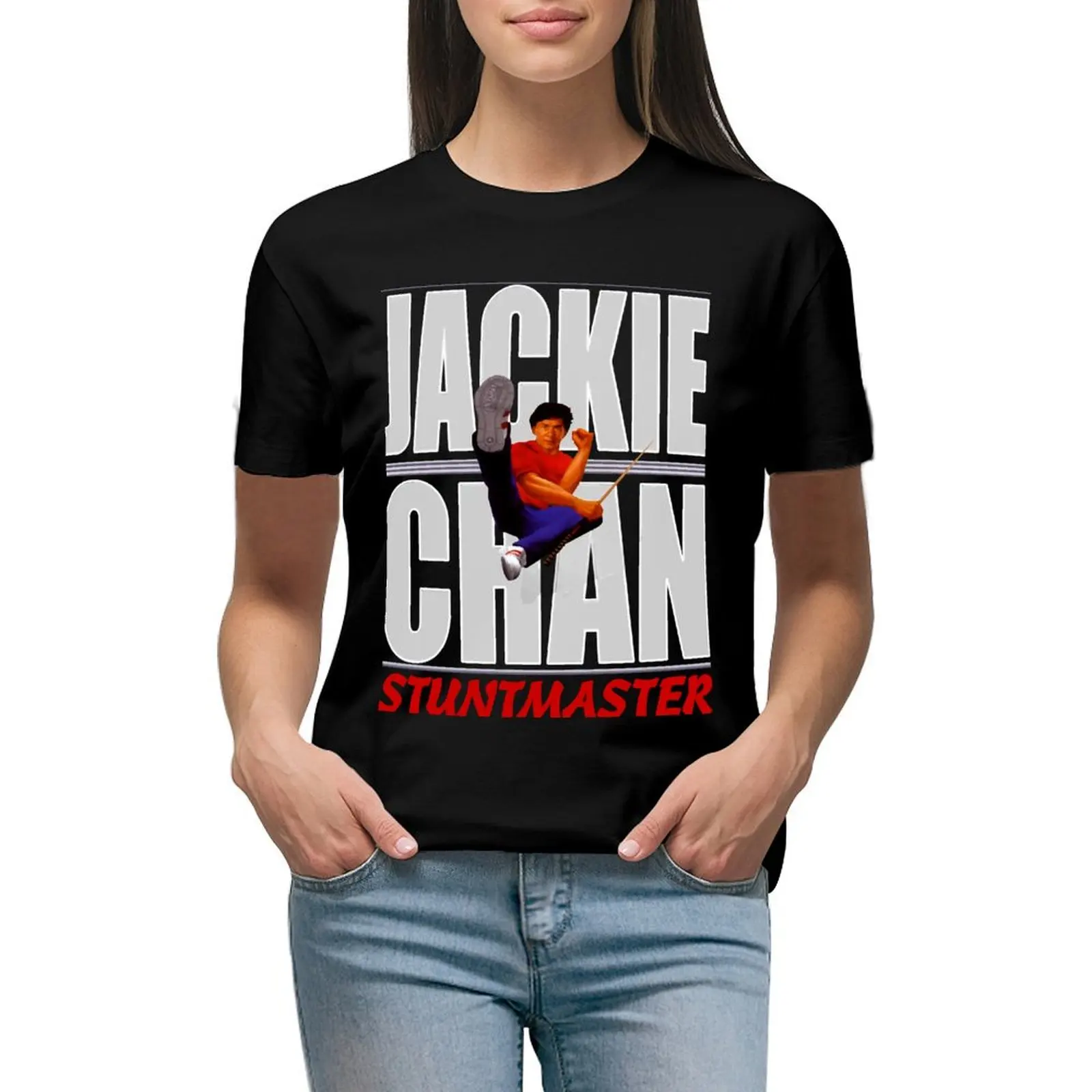 

Jackie Chan Stuntmaster T-shirt Short sleeve tee summer tops Woman T-shirts