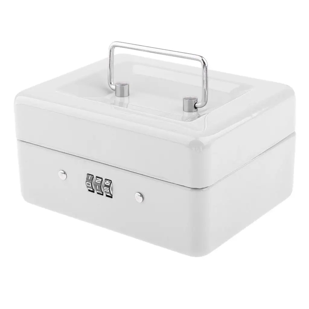 Mini Portable Steel Petty Lock Cash Safe Box Money Cash Security Box 2