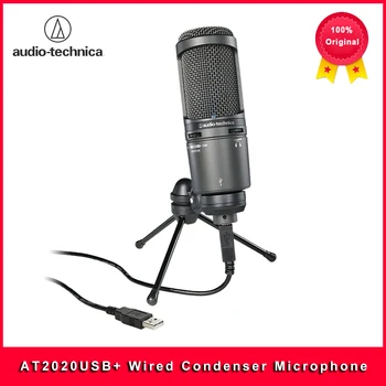 100% Original Audio Technica AT2020USB+ Wired Cardioid Condenser Microphone With USB Plug 1