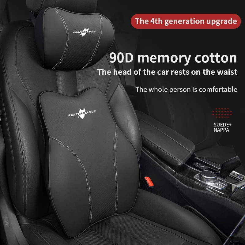 

Auto Parts Neck 3D Pillow Adjustable Restraint Head Lumbar Support For BMW X3 X5 X6 F30 F34 F10 F20 G20 G30 G01 G02 G05 F15 F16