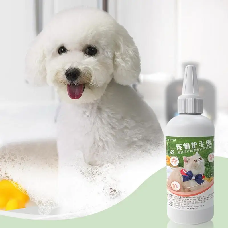 

Кондиционер для домашних животных, гель для душа для домашних животных, 100 мл, кондиционер для кошачьей шерсти, товары для домашних животных с матовыми волнистыми волосами