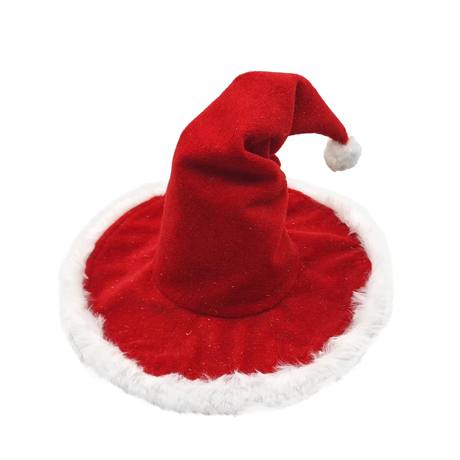 Unisex Santa Hat - Extra Thick Fur Christmas Holiday Hat for Adults