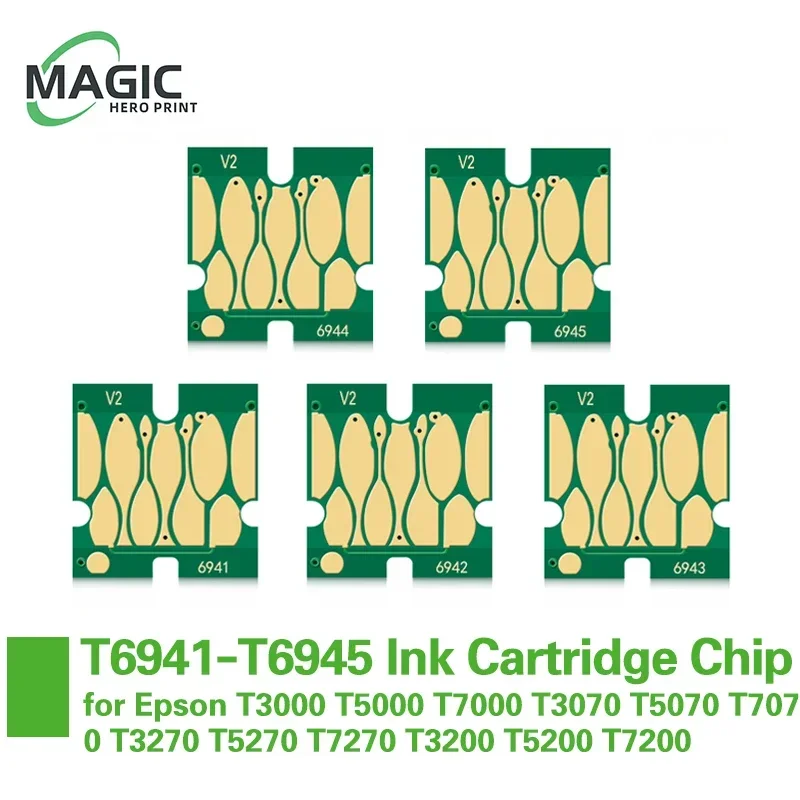 Cartridge Chip T6941-T6945 Ink Cartridge Chip for Epson SureColor T3000 T5000 T7000 T3070 T5070 T7070 T3270 T5270 T7270 T3200 T5200 T7200 cartridge chip