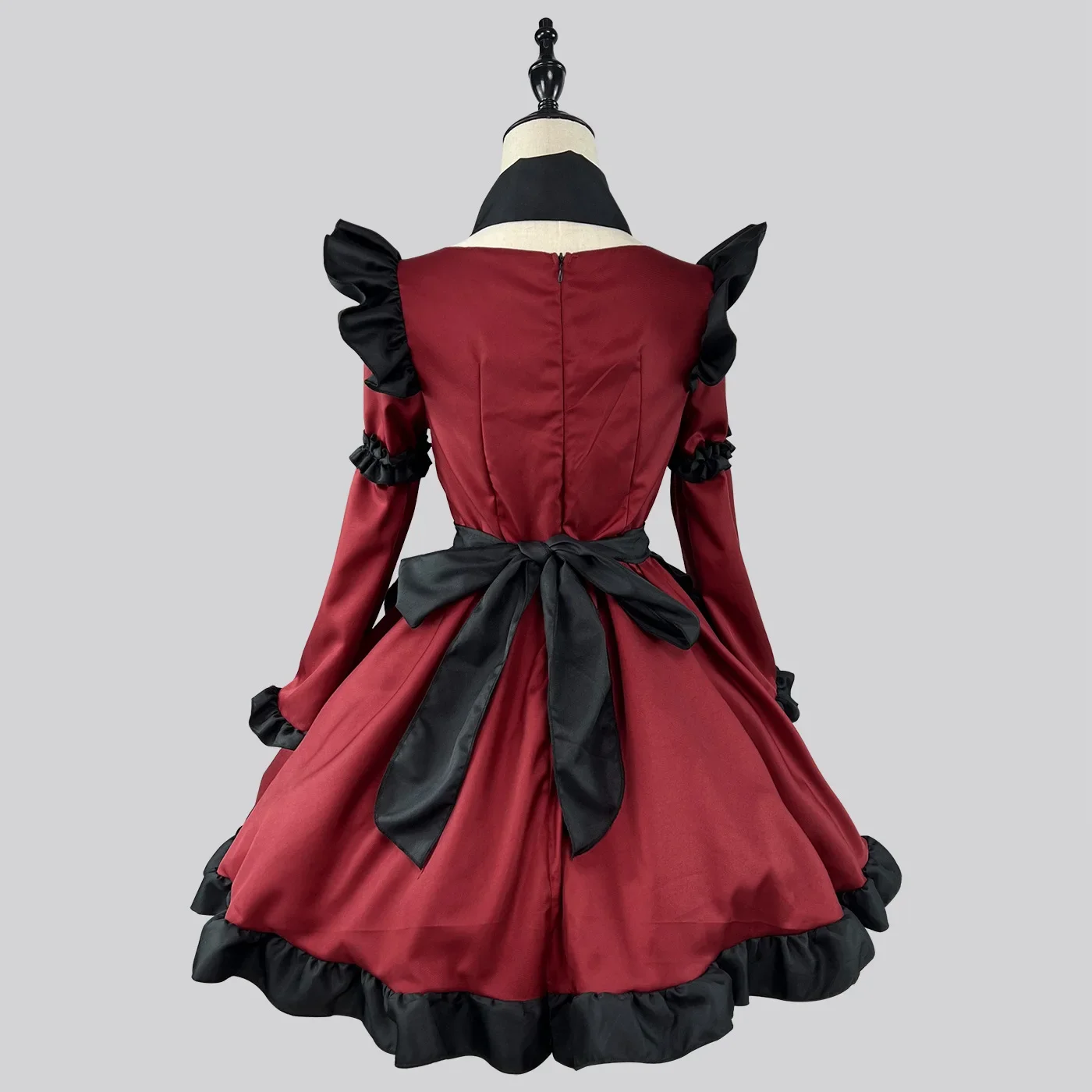 Anime Gothic Little Devil Lolita Maid Dress Cosplay Costume Red Girl Maid Dress Trending Girls Maid Party Costumes S -5XL