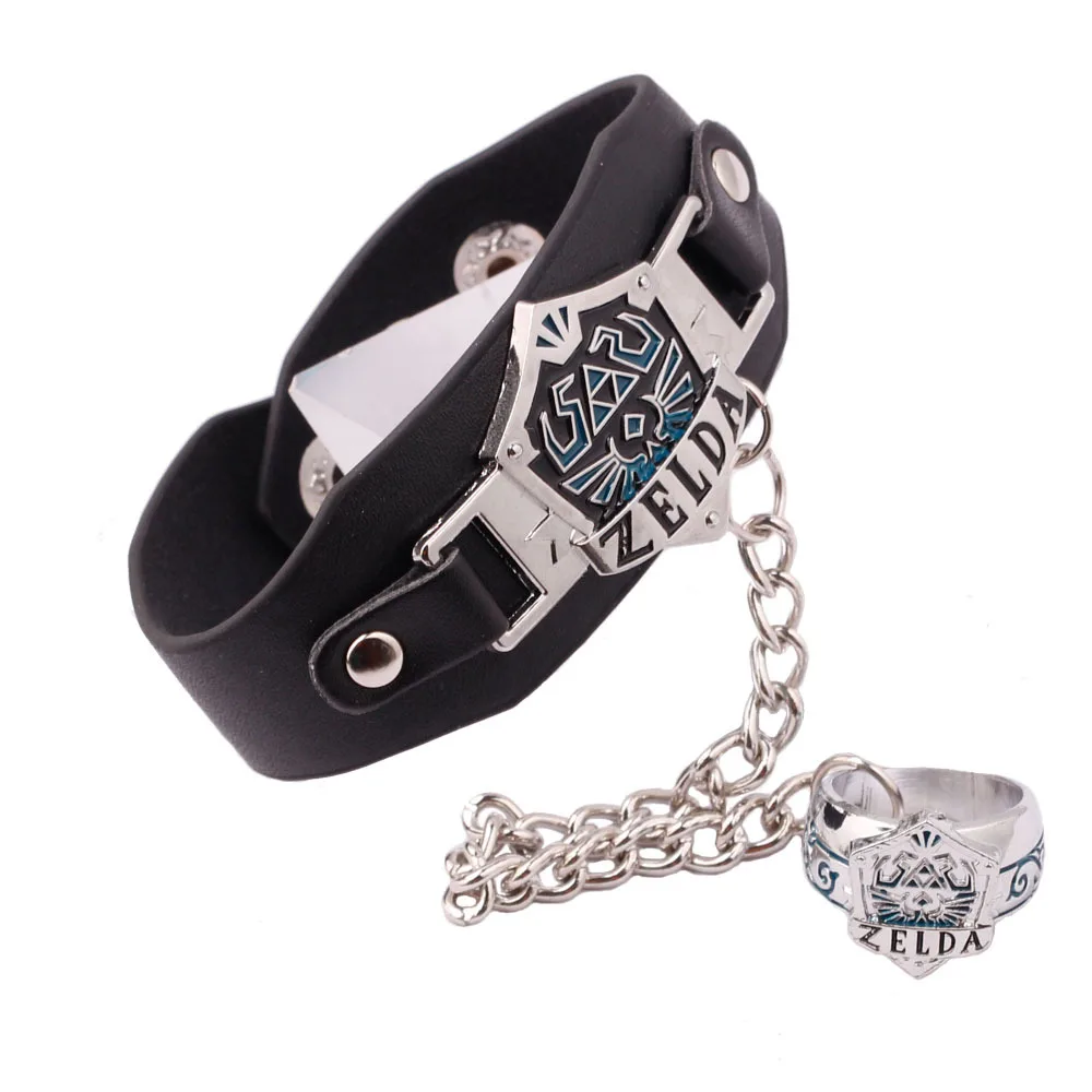 Game Tears of The Kingdom bracelet Breath of The Wild Bangle Charm Jewelry With Ring Cosplay Punk Bracelet Of Men Women Gifts