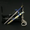 Tears of The Kingdom Weapon Hero Link Master Sword Keychain The Hyrule Fantasy Game Peripheral 9cm Sword Gifts Toys for Boys 1