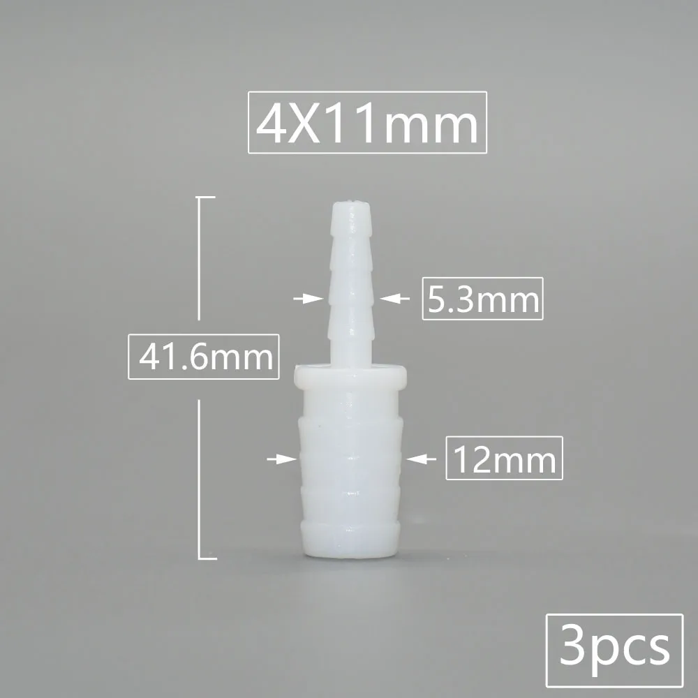 4/6/8/9/10/11/12mm PE Food Grade Direkt Reduzierung Widerhaken Anschlüsse Aquarium Tank Luftpumpe Adapter Bewässerung Schlauch Joint – Detail 11