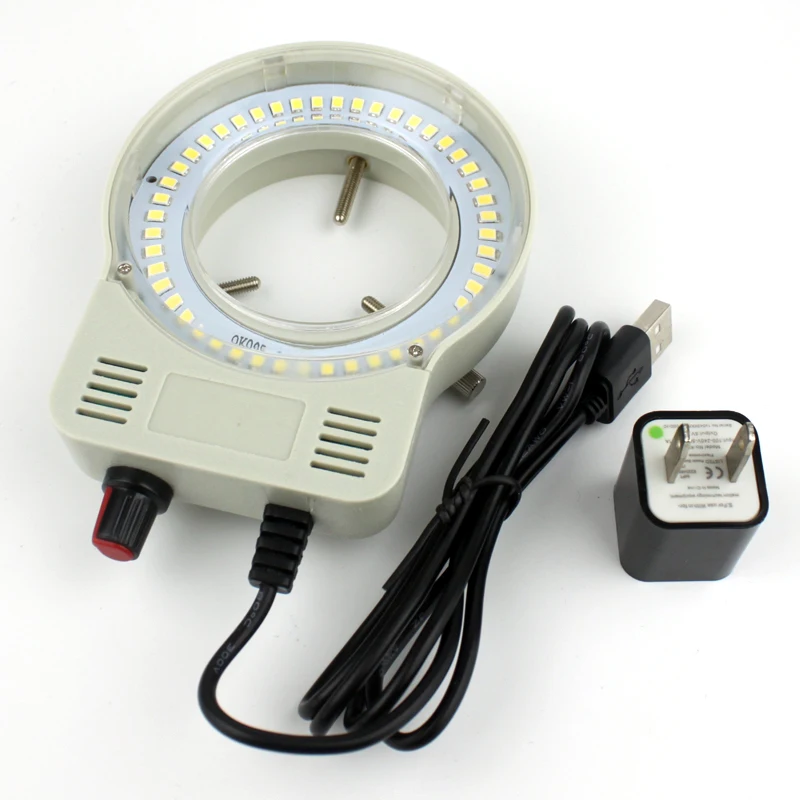 48pcs LED USB Output Adjustable Ring Light Iluminator Lamp For Industry Stereo Microscope Industrial Camera Magnifier USB DC 5V image 9