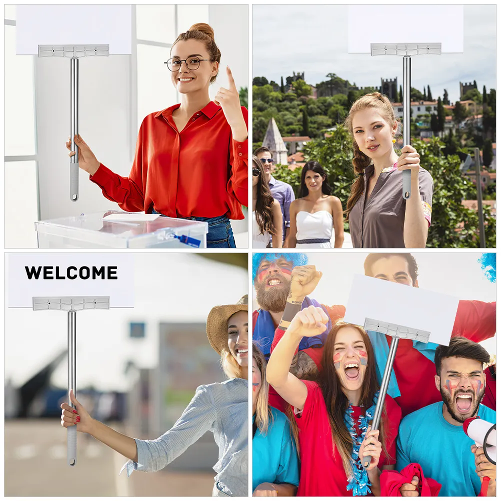 스테인리스 스틸 휴대용 표지판 홀더, 야외 선거, 스포츠 행사, 퍼레이드, 안내 표지판용