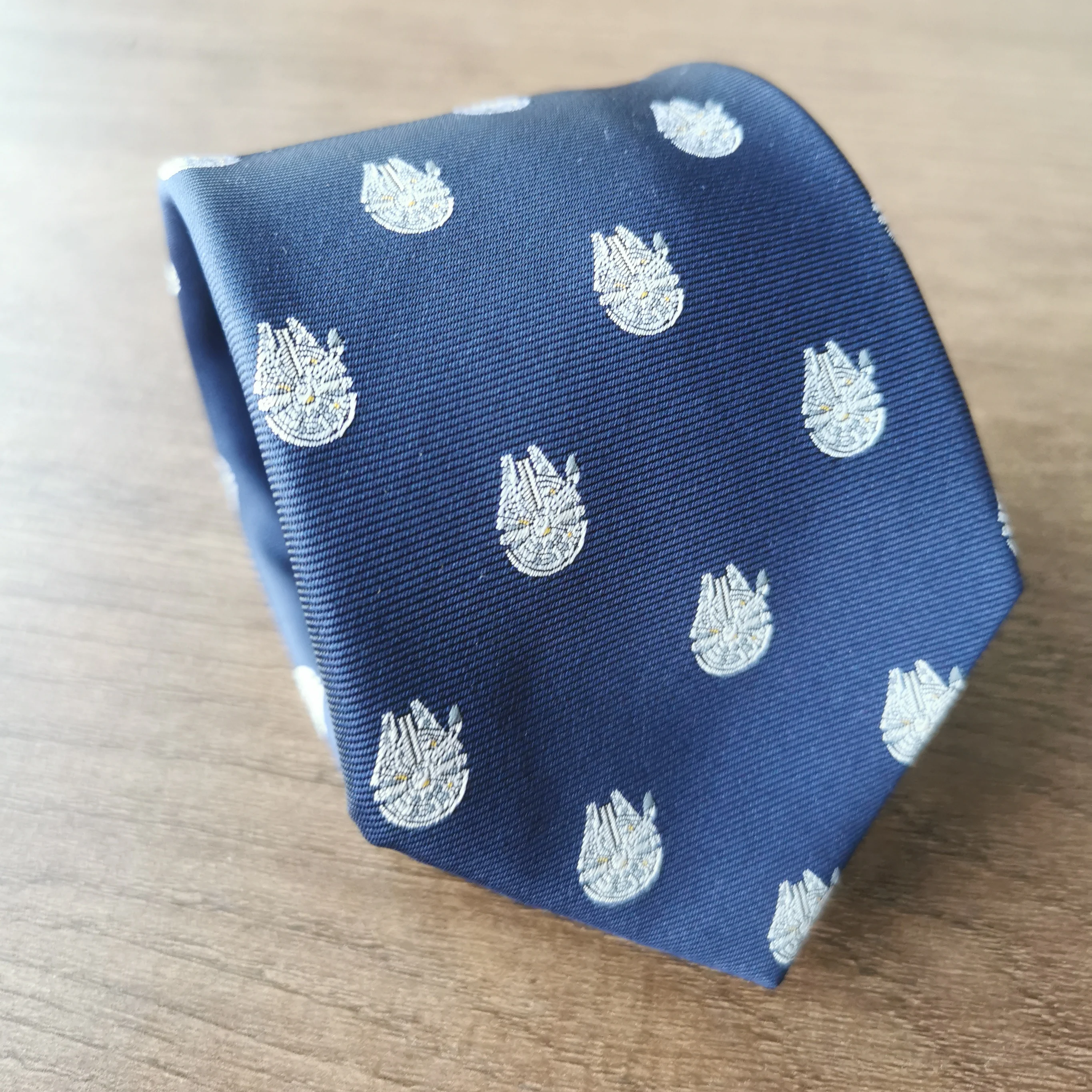 Microfiber Jacquard Comic Movie Theme Space Ship Tie Men Necktie neck tie