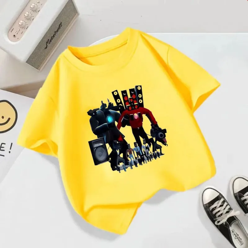 Skibidi-Cameraman infantil Camiseta, Hot Game Titans TV Man Print, Kid's  Speakerman T-Shirt, Top meninas, Roupas de menino, WC Et, Roupas -  AliExpress