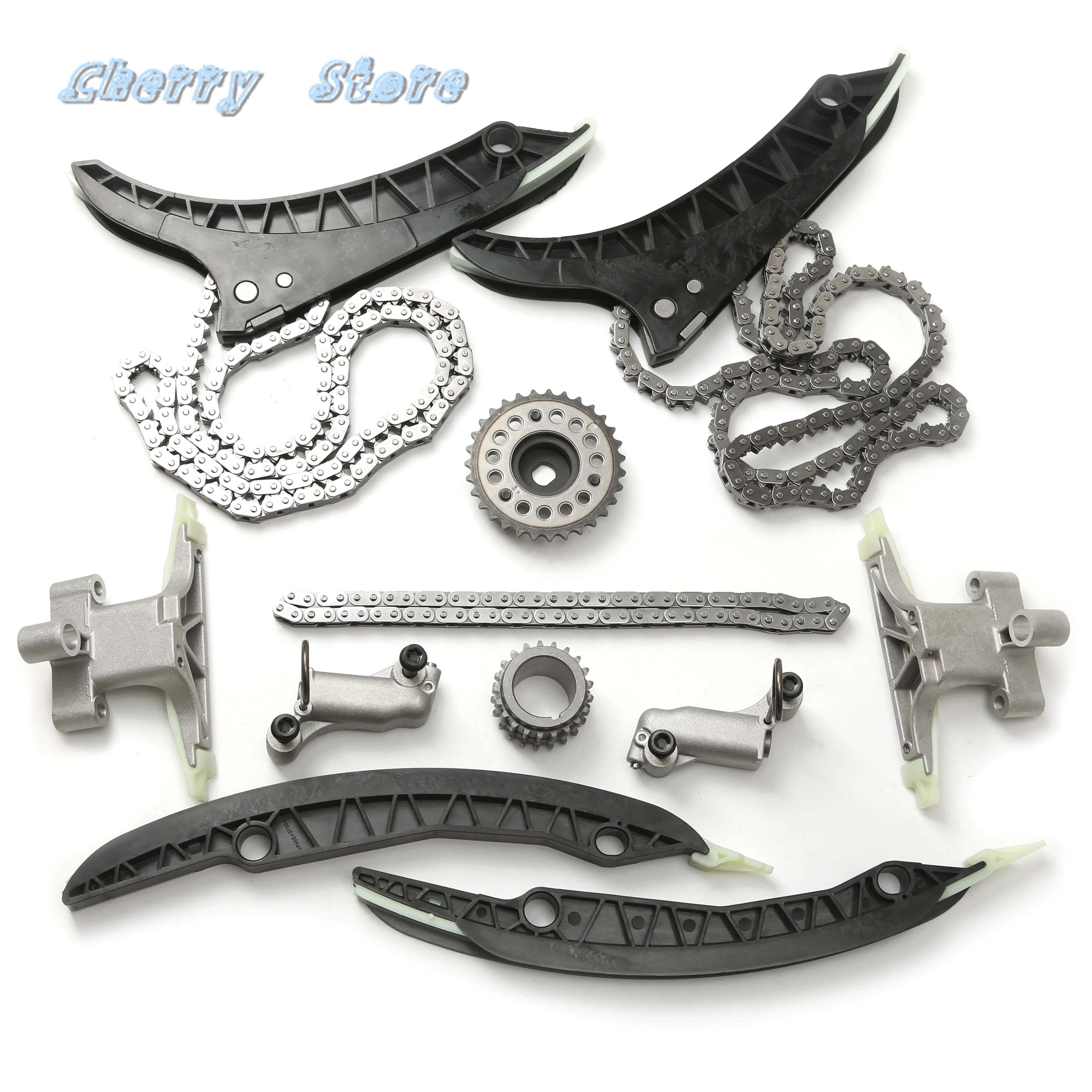 13PCS 엔진 타이밍 레일 가이드 체인 텐셔너 키트 BMW F10 용 550 i F11 F13 650 i F06 N63 B44 B xDrive 50 i 711315 11317574397