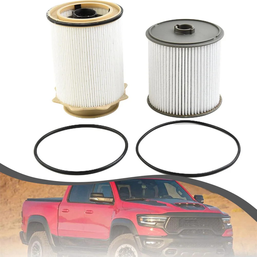 A Pair For Ram 2019 2020 2500 3500 4500 Diesel Fuel Filter Set 68436631AA 68157291AA Oil Water Separator Diesel Filter Fittings qx y0002 e312d e315d e320d e325d oil water assembly for filter water separator 4132a016 4132a015 excavator new product 2020