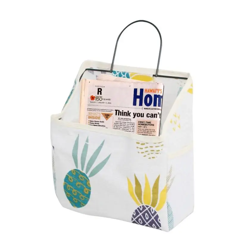 

Dormitory Storage Bag Canvas Pocket Organizer Stationery Organizer Waterproof And Multifunctional Hang Storage Pocket With Stick
