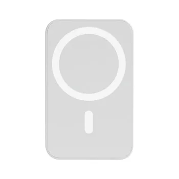 초박형 슬림 충전기, 휴대용 미니 마그네틱 보조배터리, 아이폰 스마트폰용 충전 케이블 포함, 10000 mah, 5000mah, 10000 mah