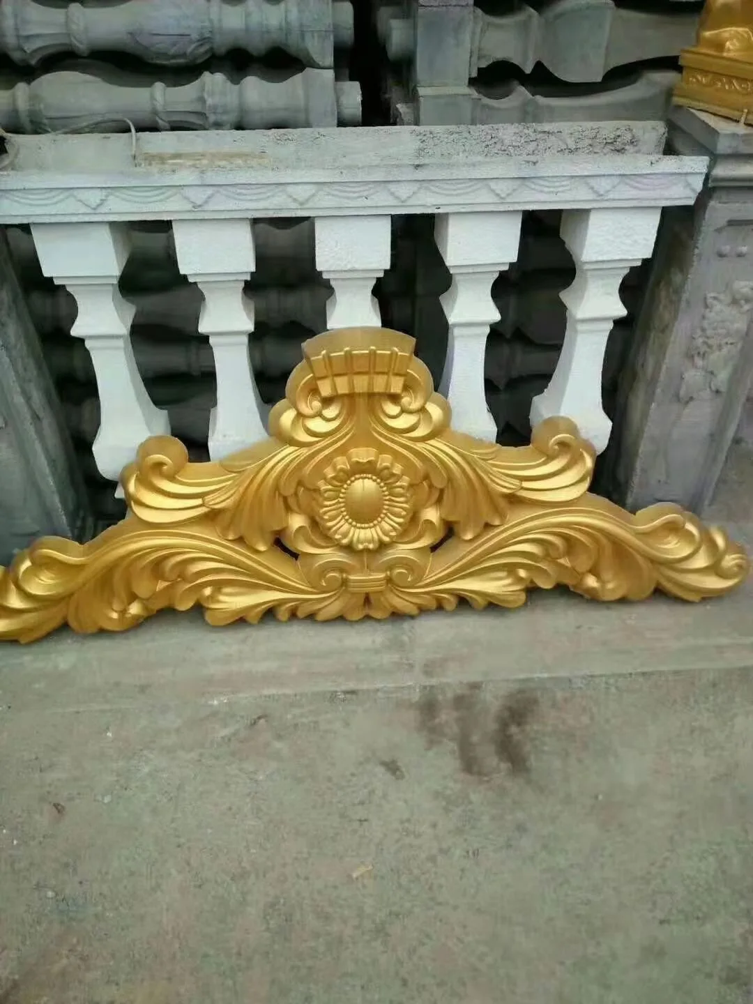 Mountain flower mold villa exterior wall pendant cement flower plate model decoration building relief mold square wall template
