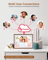 Frameo 10.1 Inch Digital Picture Frame，WiFi Electronic Frame，1280 * 800IPS HD Cloud Smart Digital Photo Frame,32GB Storage, Wall 6