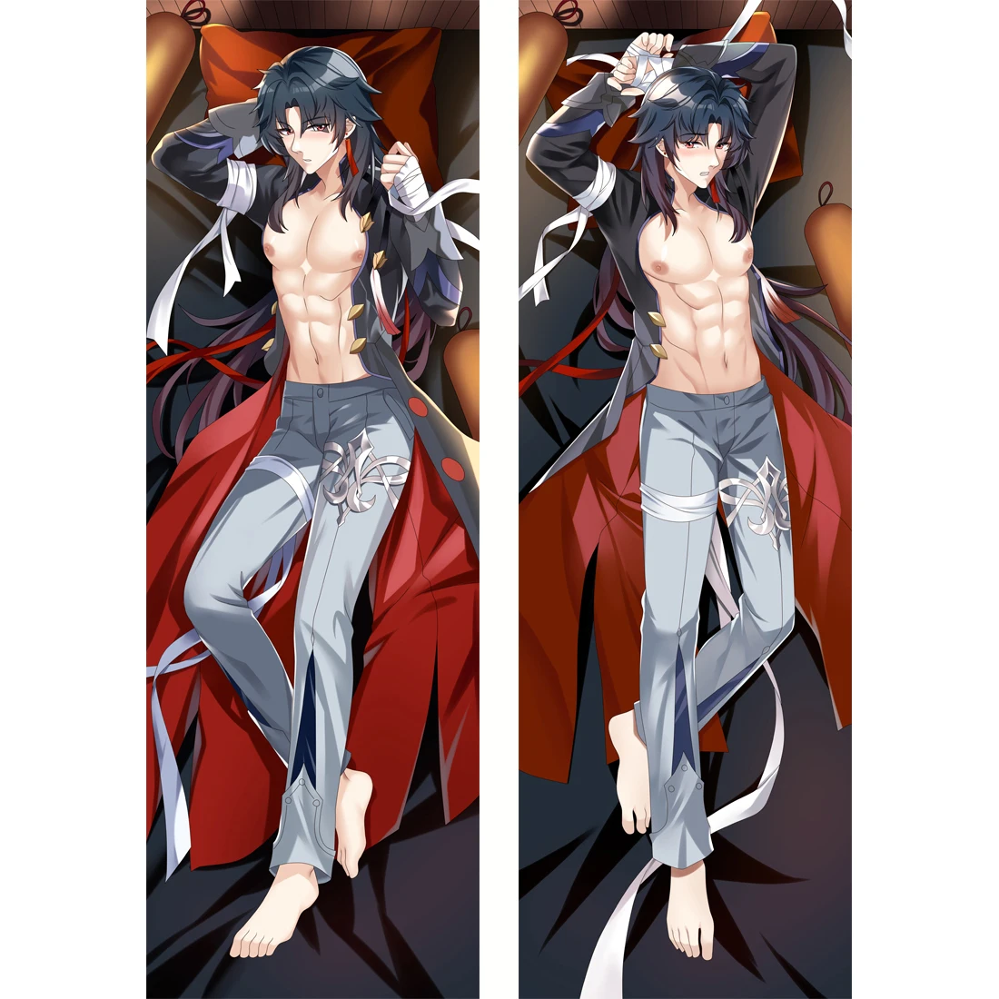 

Honkai: Star Rail Blade ジン 블레이드 Dakimakura Waifu 2WAY Hugging Body Pillow Case Gift Anime Sexy Pillow Case Otaku Cushion Cover