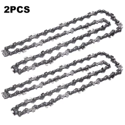 2-Pack Chainsaw Replacement Chain Set - 14/16 Inch, 52/55/57 Drive Links, 3/8 Low Profile, Compatible with Electric Saws (2Pcs 16Inch 57DL)