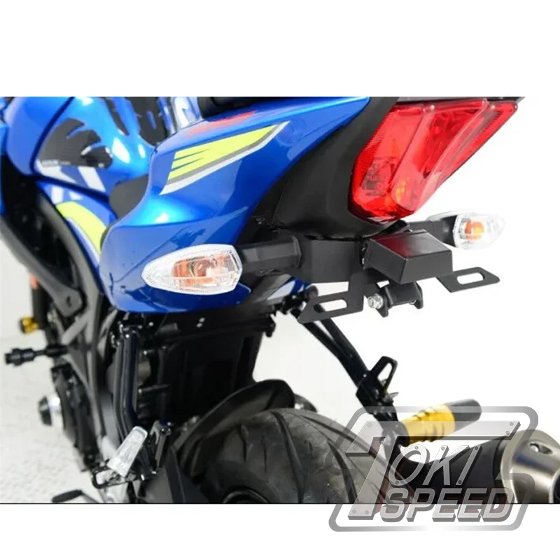 Motorcycle License Plate Mount Holder Tail Number Plate Frame Holder Bracket For GSXR125 GSXS125 GSX-R150 GSX-S150