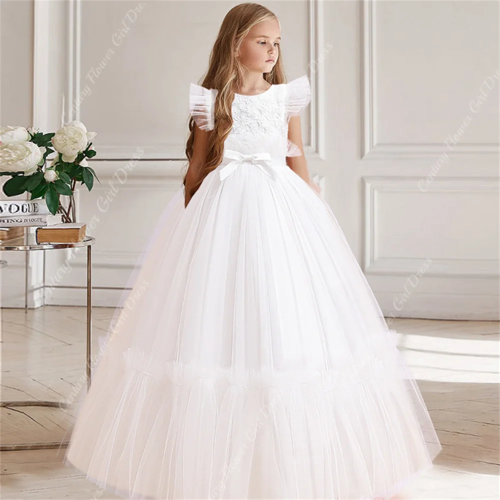 

Girls Christmas Dress Flower Bridesmaid Children Princess Clothes Long Party Gowns Pageant Prom Communion Vestidos 13 14 Years