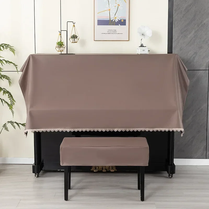 Waterproof Piano Cover for Household Use Modern Electric Piano Dust Wipe Minimalist Technology Cloth Stool Cover