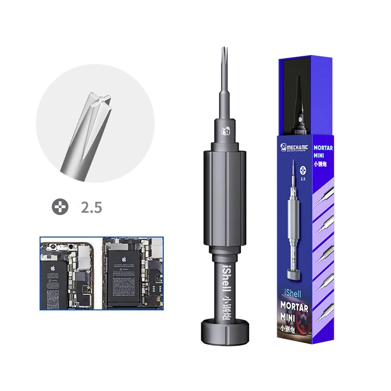 6in1 Mechanic IShell Min High Hardness Precision Screwdriver Plum blossom cross for IPhone bottom Internal disassembly tools set 4