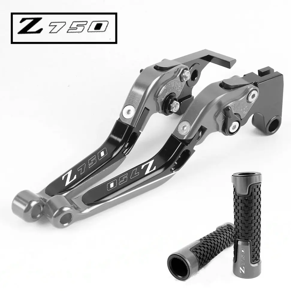 

CNC Folding Extendable Adjustable Brake Clutch Levers Handlebar Grip Handle Hand Grips Set For Kawasaki Z750 Z 750 2007-2011
