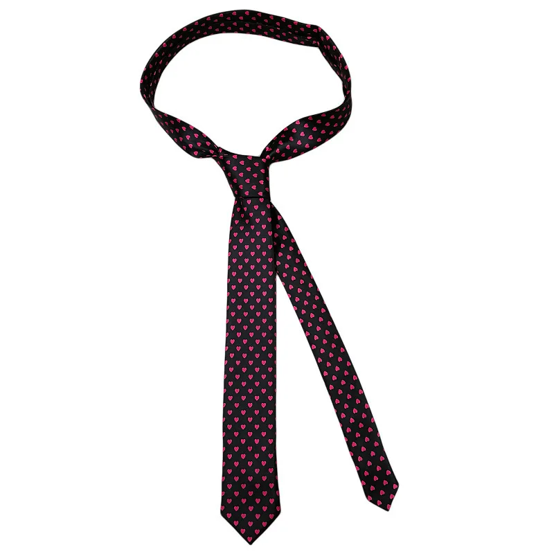 Classic Musical Notes Tie - Silky Narrow Necktie for Piano  Guitar Lovers